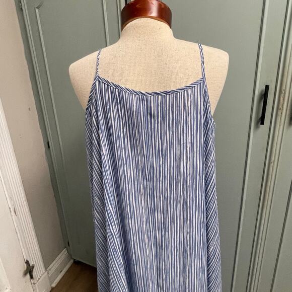 Mudpie NEW Striped Maxi Adora Tank Style Dress Size Medium Casual Flowy Coastal - Picture 3 of 5